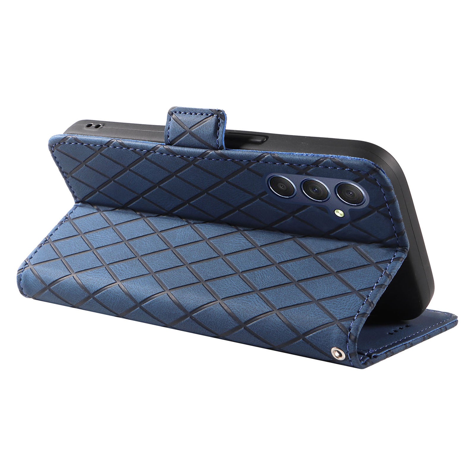 Color Splicing Phone Case for Samsung Galaxy M54 5G / F54 5G Rhombus Imprinted Leather Stand Phone Wallet Cover Color Splicing Phone Case for Samsung Galaxy M54 5G / F54 5G Rhombus Imprinted Leather Stand Phone Wallet Cover